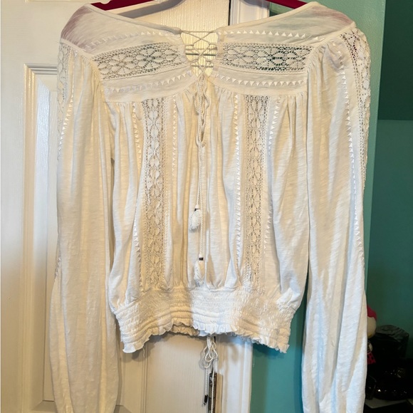Free People Top Size XS COLOR :Cream So beautiful the detail is amazing. - Picture 5 of 7